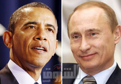 الرئيس الروسي فلاديمير بوتين، ونظيره الأمريكي باراك أوباما
